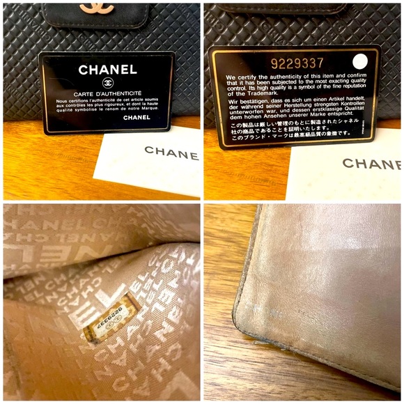 COPY - CHANEL Lambskin Diamond Quilted Black Large Wallet π― AUTHENTIC - Picture 13 of 16